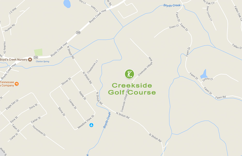 Google Map to Creekside Golf Course